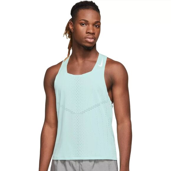 Nike Dri-FIT ADV AeroSwift Racing Running Singlet Jade Ice DM4624-346 Mens XXL - Picture 1 of 11